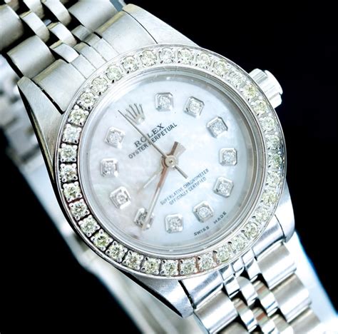 rolex oyster perpetual 1974 ladies cost|Rolex Oyster Perpetual diamond bezel.